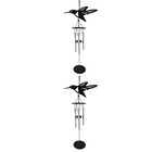 2pcs Metal Multi-tube Music Wind Chime Hanging Handicrafts Manual Gifts
