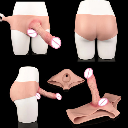 Wearable Hollow Penis Sleeve Panties Enlarger Strap-On Penis Extender For Men - Picture 30 of 30