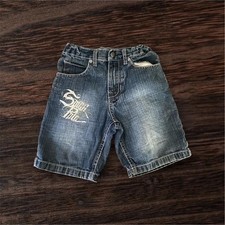 Y2K Southpole South Pole Dark Denim Shorts Jorts Adjustable Youth Size 5