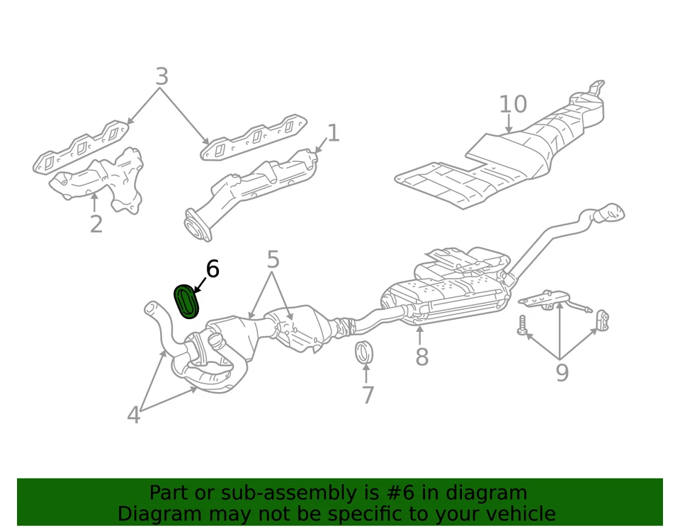 Junta conversor Ford genuína F57Z-5B266-A - Imagem 3 de 3