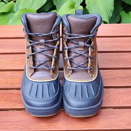 Nike ACG Youth US Sz 3Y Womens 5M High Shell Toe Duck Boots 524873-700 Woodside - Picture 5 of 9