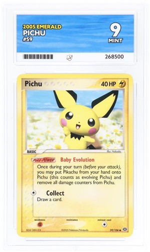 Pichu graded ACE 9 for sale on eBay
