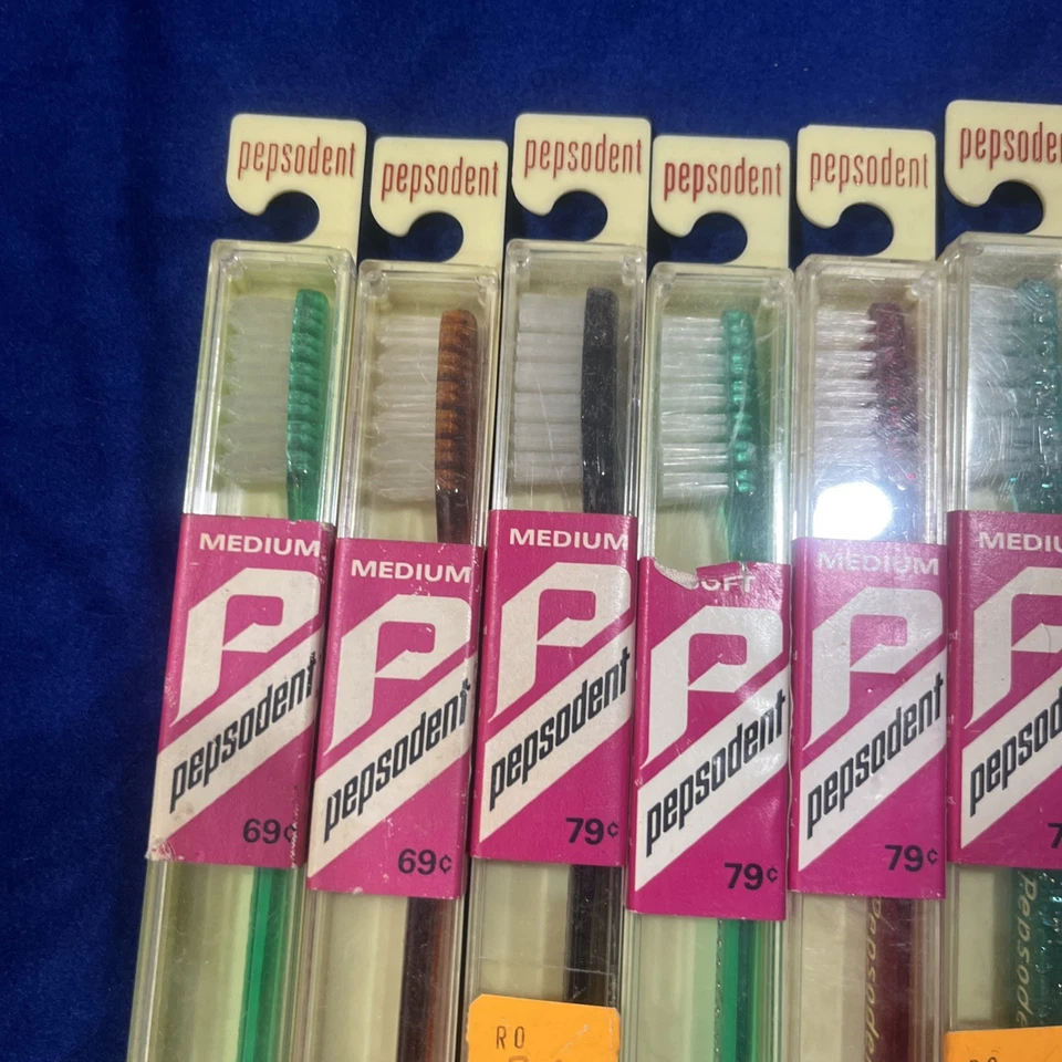 Lote de 7 Pasta de Dientes Pepsodent Mediana Dura De Colección Nuevo En Caja Lote #5 Foto 2 de 4