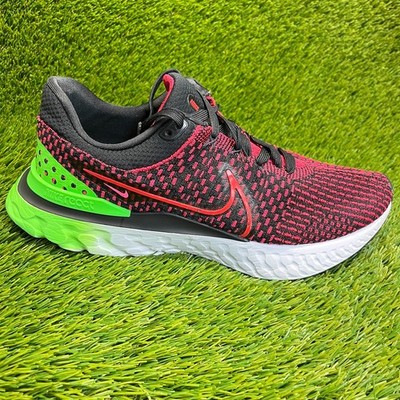 Nike React Infinity Run FK 3 Mens Size 10.5 Red Athletic Running Shoes Sneakers