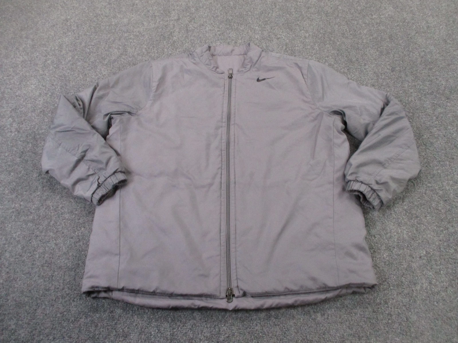 Nike Jacket Mens XL Gray Puffer Lightweight Active Track Outdoors Hiking Camping