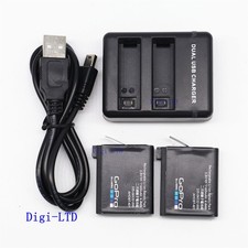 NEW Genuine GoPro AHBBP-401 Battery Dual Charger for HERO4 HERO 4 Black Silver