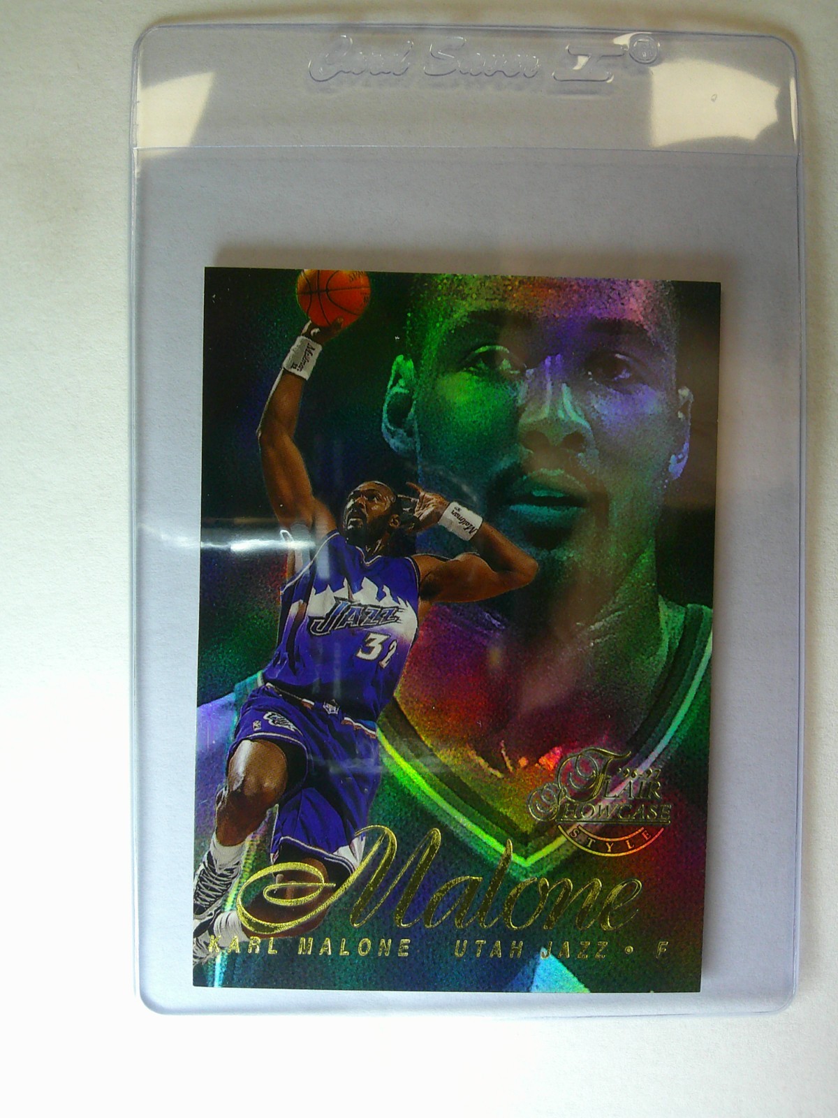 1996-97 Flair Showcase - Karl Malone #28 Row 2 - MINT - PACK FRESH 🔥