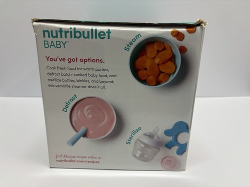 Sistema de esterilización de descongelación Nutribullet Baby Turbo Steamer - Caja abierta, leer información - Imagen 9 de 11
