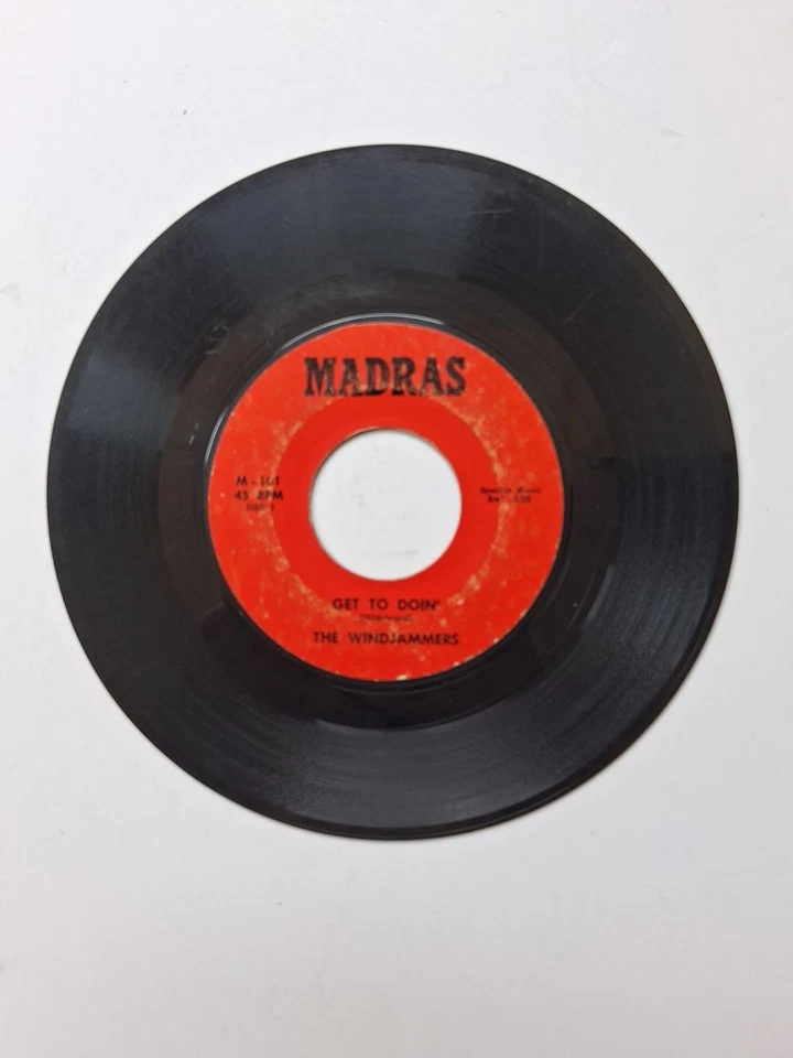 45 RPM Rock Folk The Windjammers Shadow Of Uncertainty Madras Records Foto 3 de 4