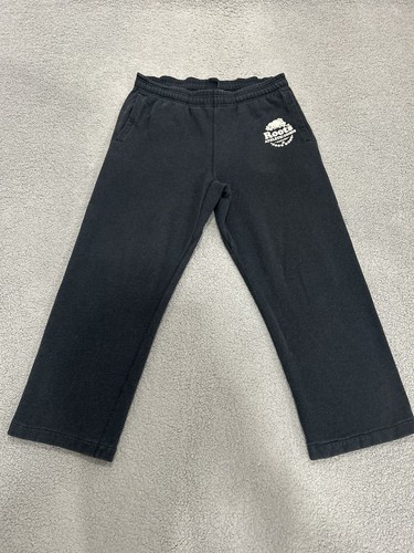 Roots Canada Jogger Sweatpants Men's Medium Blue Organic Heritage Logo
