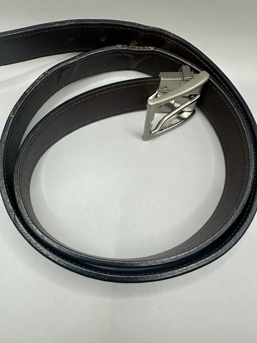 Coach Cintura Uomo Pelle Reversibile Pelle Nero/Marrone Taglia 40” - Foto 7 di 7