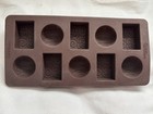 Wilton Silicone Chocolate Candy Mold 8 Piece Candy Box Shapes
