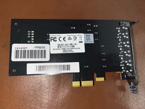 CARTE SON SOUND BLASTER MODEL SB1570 - Afbeelding 2 van 2