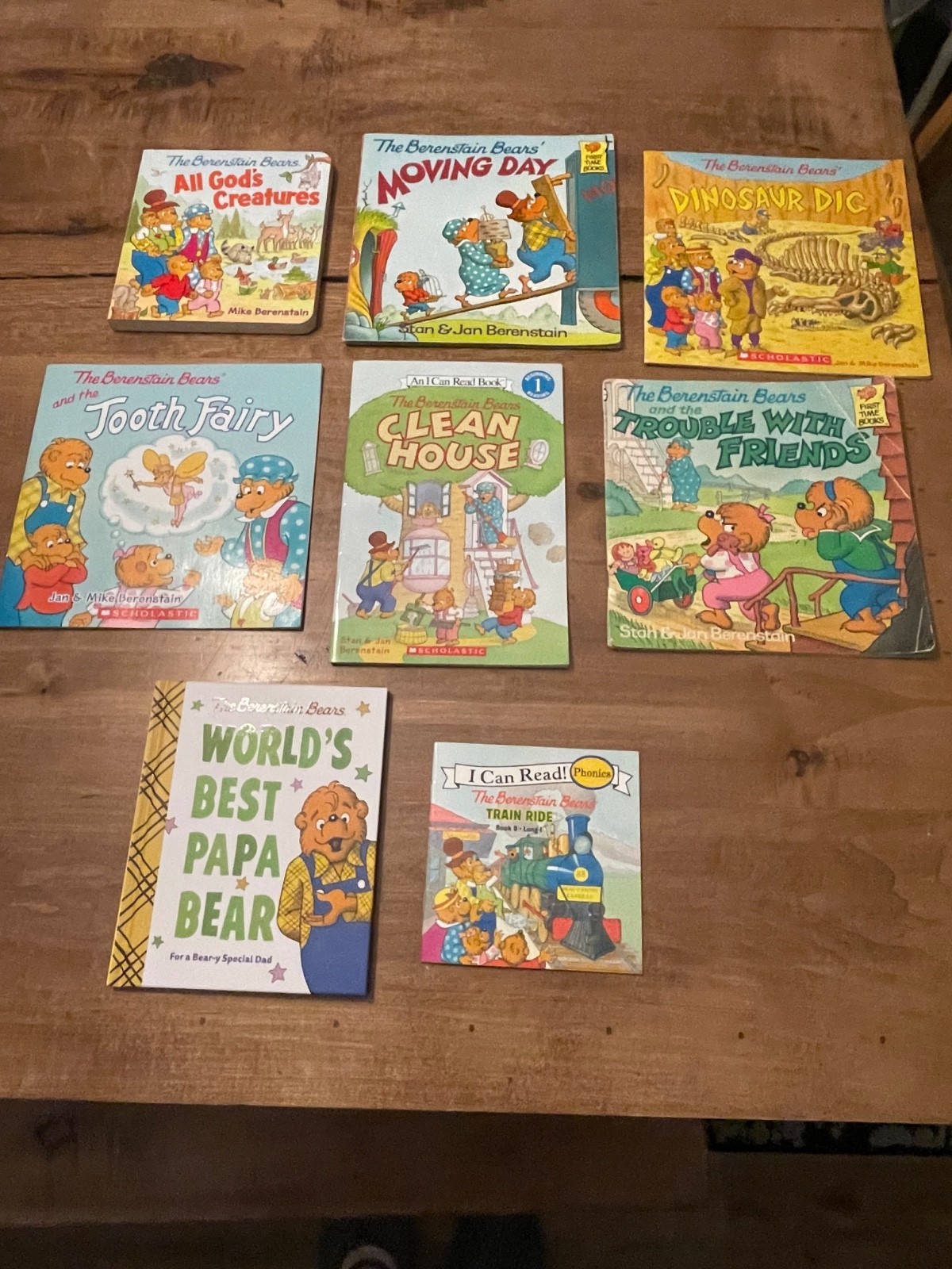 lot of 8 Berenstain Bear books some vintage from 1980s some older 205-2024