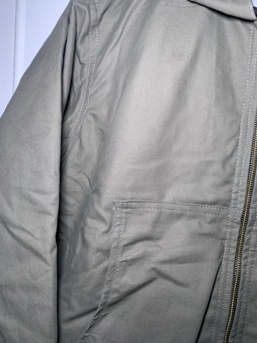 Carhartt Jacke Reworked Canvas Reißverschluss einzigartige Farbe grün Größe M - Bild 3 von 9