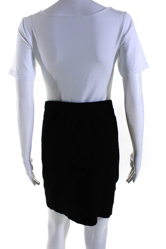 Donna Karan New York Womens Elastic Waistband Knit Pencil Skirt Black Size Large - Picture 3 of 6