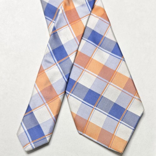 NAUTICA Duo(2) Men's 100% Silk Blue/Orange & Red/Gold Ties Width: 4" Length: 56" - Bild 4 von 6