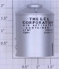 American Flyer PA13C201 O Gauge LCL Corp. Air Activated Container Canister