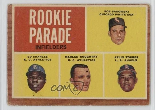 1962 Topps High # Rookie Parade Bob Sadowski Ed Charles Marlan Coughtry #595 7xr - product listing photo