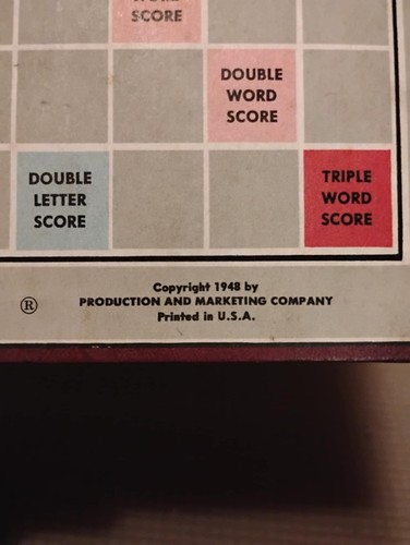 Vintage 1953 Scrabble Deluxe Edition Board Game by Selchow & Righter – Complete - Picture 5 of 6