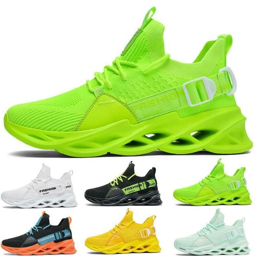 Mens Womens Sports Shoes Running Sneakers Athletic Fitness Gym Lace up Trainers - Bild 1 von 22
