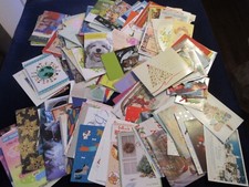 Huge Lot 200 Used Greeting Cards 1970's-2000's Christmas Birthday Holiday  Dh2