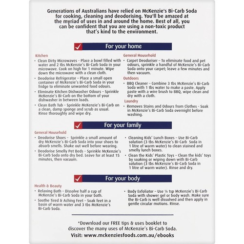 BICARB OF SODA | Bi Carb SODIUM BICARBONATE | FOOD GRADE ALUMINUM FREE | 1kg - Picture 2 of 5