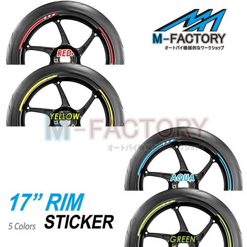 17" Wheel Stripes Rim Stickers 12pcs STRIPE Fit Suzuki SV650X GSF 600 650 Bandit - Foto 4 di 10