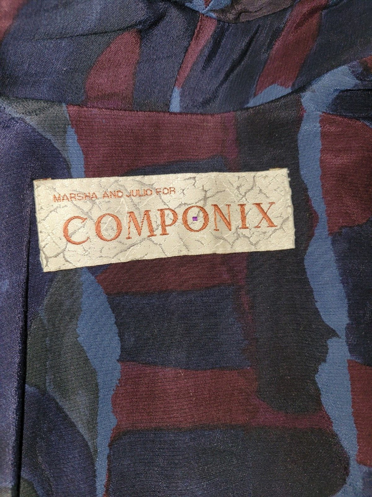 Marsha & Julio for COMPONIX 80s Blue Purple Turqu… - image 10