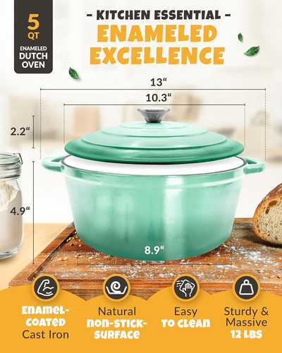 Dutch Oven for Bread Baking - Incl. Sourdough Bread-Baking Supplies like Banneto - Picture 3 of 12