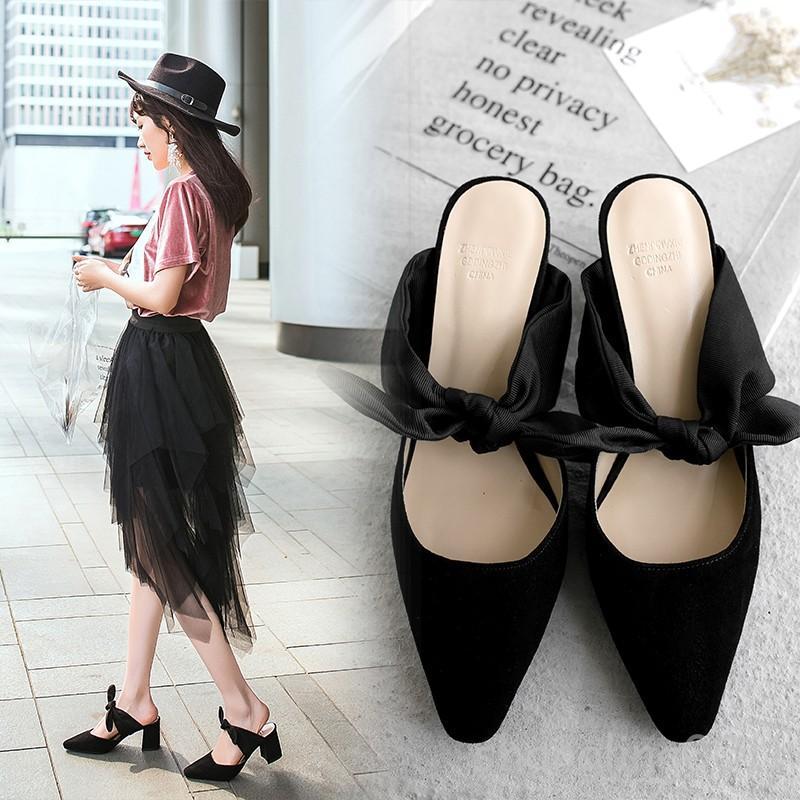 Sweet Womens Womens Womens Bowknot Pointy Toe Suede Slip On Pumps Mules Sandals Leisure shoes 33c00e Sweet Womens Womens Womens Bowknot Pointy Toe Suede Slip On Pumps Mules Sandals Leisure shoes 33c00e