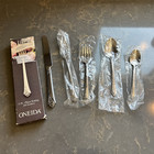 Oneida Golden Damask Rose Stainless Flatware 5 Piece Place Setting Heirloom NEW