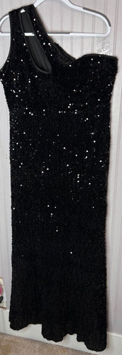 Womens GOWN 2XL Black Sequined
