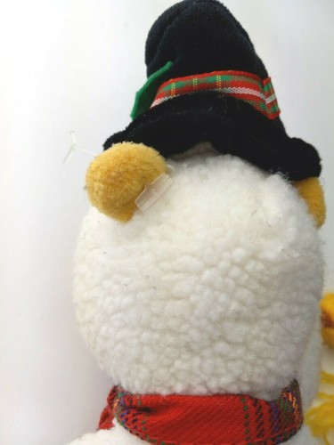 Disney Store Winnie The Pooh SNOWMAN 8inch. Plushie Stuffed Animal - Picture 8 of 9