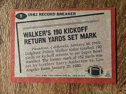 🏈 1983 Topps Fútbol Singles #1-199 - Tú eliges - ¡Bonitas tarjetas! 🏈 - Imagen 17 de 309