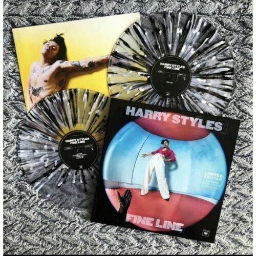 HARRY STYLES: Fine Line Exclusive Limited Edition Black/White Splatter  Vinyl 2LP 194397051612