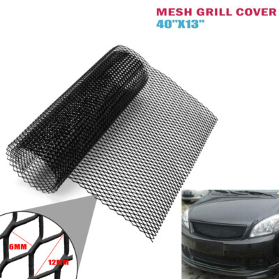 Fydun Car Grille Mesh Aluminum Alloy Car Grille Mesh Net Grid Universal  Body Bumper Rhombic Grill 6x12mm