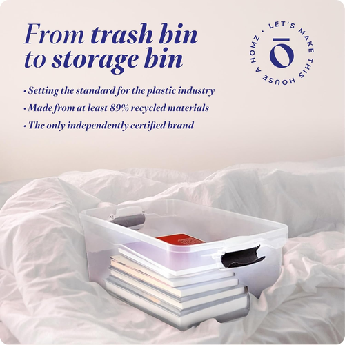 2-Pack Latching Lid, Large Clear Plastic Storage Bins with Lids, 64 Quart, Gray - Picture 7 of 12
