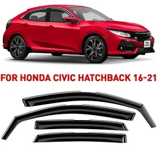 Rain Guards Vent Visors Shade for 2016-2021 Honda Civic Hatchback