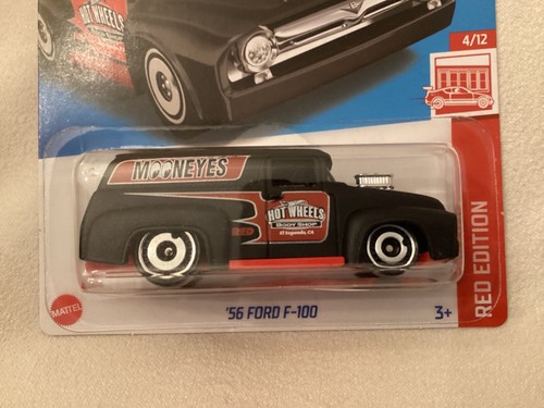 Hot Wheels ~ '56 Ford F-100 ~ Edizione Rossa 1999 1a Edizione ~ Lotto di 3 ~ Mooneyes - Foto 5 di 18