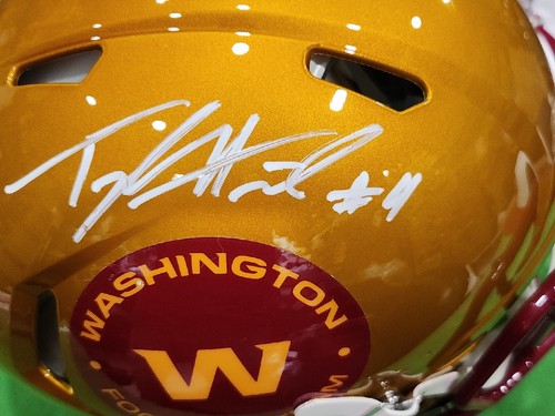 Washington Commanders Taylor Heinicke Autentico Full Size Casco Autografato... - Foto 2 di 4