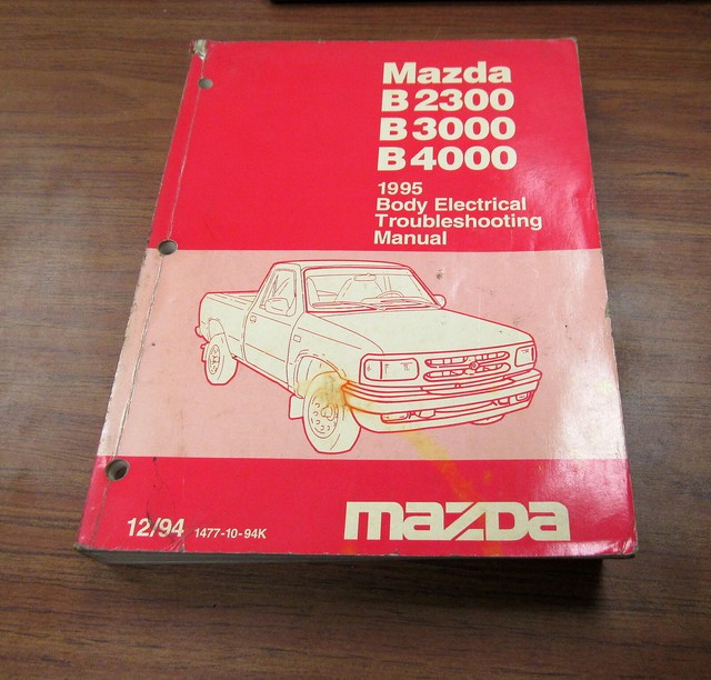 1995 Mazda B2300 B3000 B4000 Body Electrical Troubleshooting Wiring