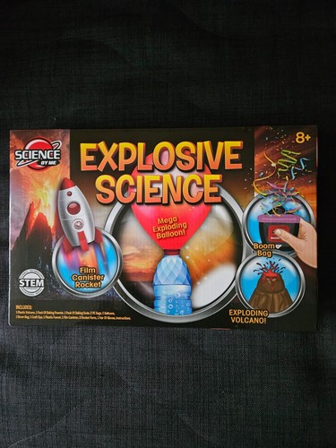 Science By Me Explosive Wissenschaft explodierender Ballon / Rakete / Vulkan Brandneu