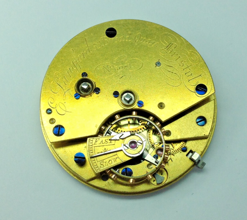 Antique Fusee Pocket Watch Movement - E. LANGFORD - Restoration / Repair - Picture 4 of 6