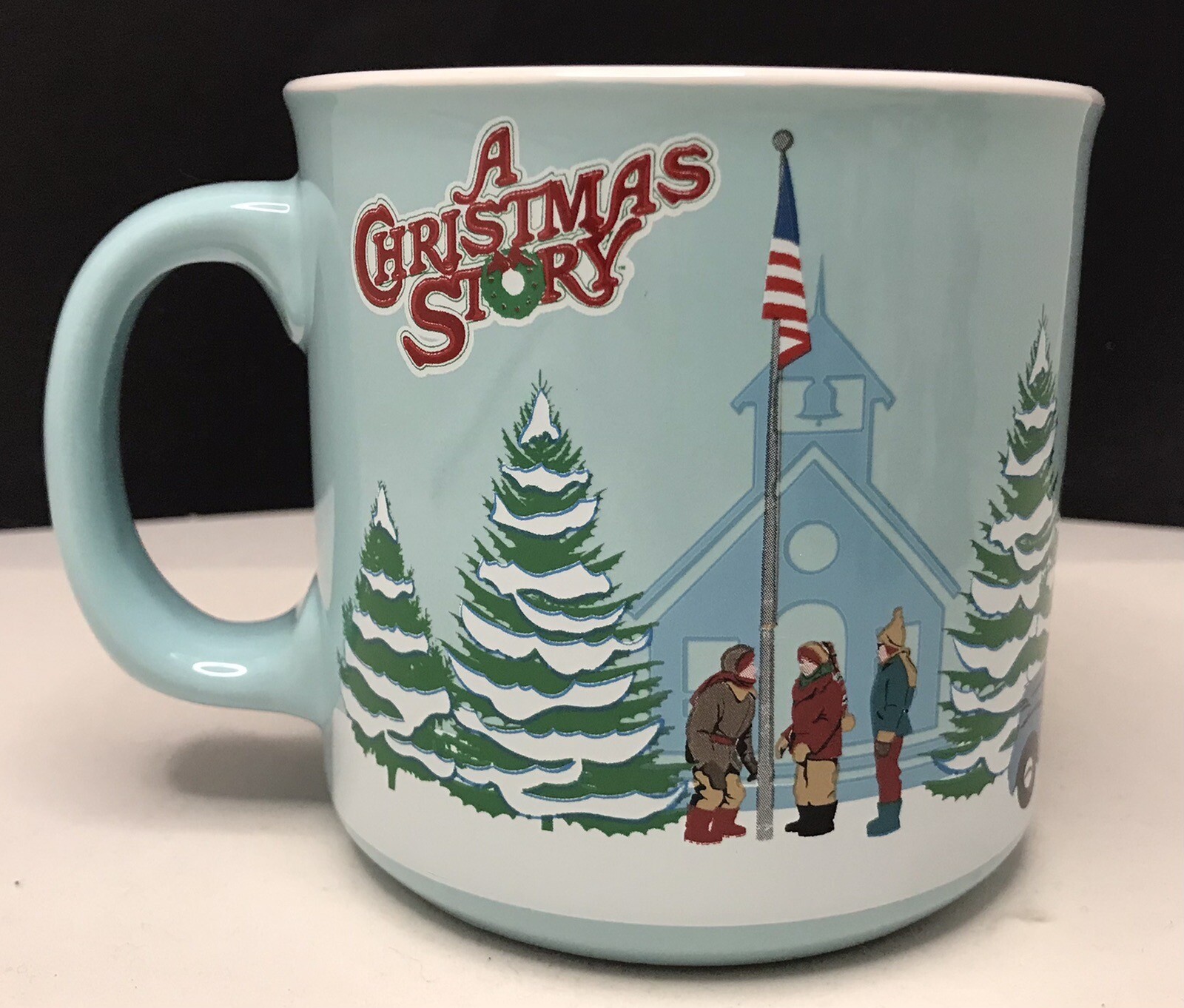 A Christmas Story 20oz Ceramic Mug Features I Triple Dog Dare You
