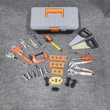 Black  Decker Lot of 29 Good/Crazy Helper Mixed Tools/Box Pretend Kids Play