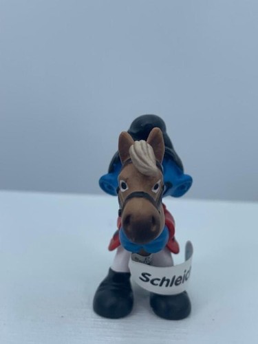 Smurfs 20743 Hobby Horse Rider Smurf Olympic Figure Sports Pony 2011 Figurine - Picture 2 of 7
