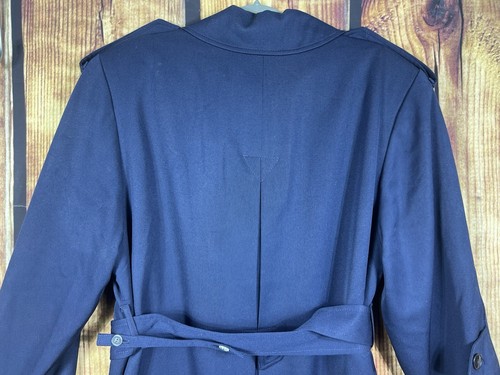 Vintage Pendleton Blue Button Trench Coat Women's 10 Removable Lining Belt USA - Picture 7 of 16