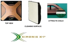 New Simonis Cloth X-1 Pool Table Cloth Cleaner - FREE CHALK & US SHIPPING