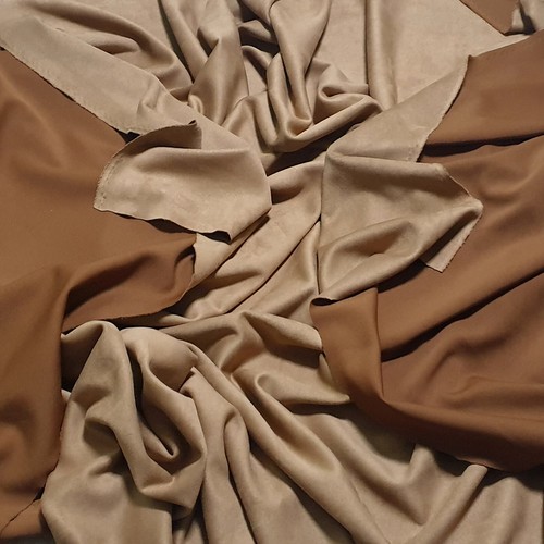 HEAVY 4-WAY STRETCH SOFT POLYESTER FAUX SUEDE FABRIC UPHOLSTERY CRAFT JACKET 56" - Picture 43 of 229